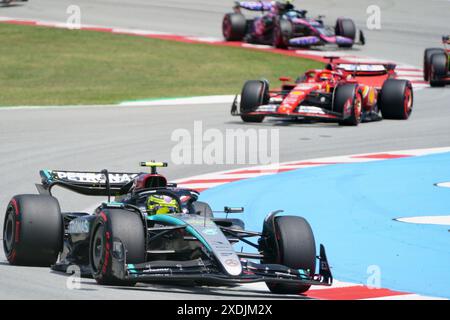 Circuit de Barcelona-Catalunya, Barcelone, Espagne. 23 juin 2024. Grand Prix d'Espagne de formule 1 2023 ; Race Day ; Lewis Hamilton (GBR), Mercedes crédit : action plus Sports/Alamy Live News Banque D'Images