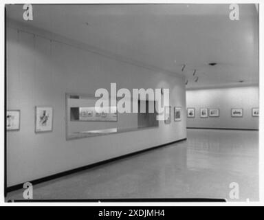 Brooklyn Museum, Grand Army Plaza, Brooklyn, New York. Balcon. Collection Gottscho-Schleisner Banque D'Images