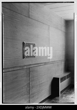 New Fairfield School, New Fairfield, Connecticut. Comprimé et lambris. Collection Gottscho-Schleisner Banque D'Images