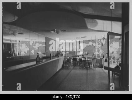 Harrisburg U.S. O., Penn Station, Harrisburg, Pennsylvanie. Intérieur général, depuis l'entrée, lumières supérieures éteintes. Collection Gottscho-Schleisner Banque D'Images