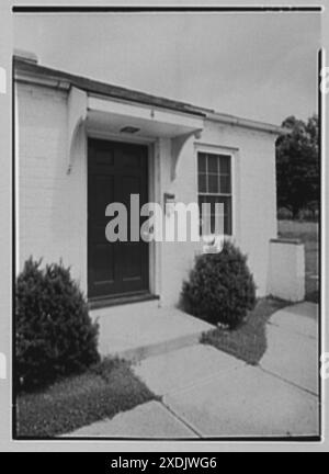 Franklin court, Princeton, New Jersey. Extérieur VII. Gottscho-Schleisner Collection Banque D'Images