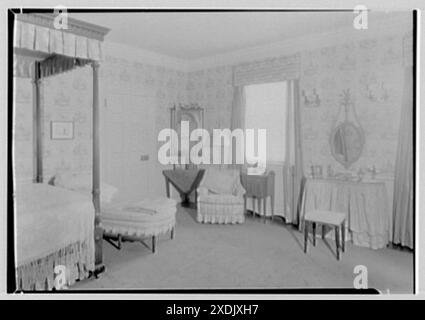 Roy D. Chapin, résidence au 447 Lake Shore, grosse pointe Farms, Michigan. Chambre de la fille. Collection Gottscho-Schleisner Banque D'Images