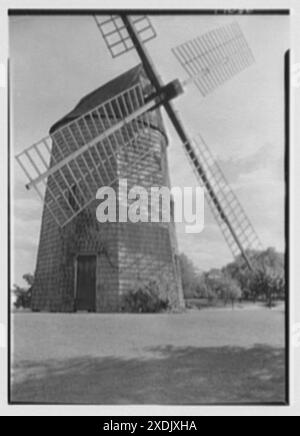 Moulin à vent dans le parc, East Hampton, long Island. Moulin à vent I. Gottscho-Schleisner Collection Banque D'Images