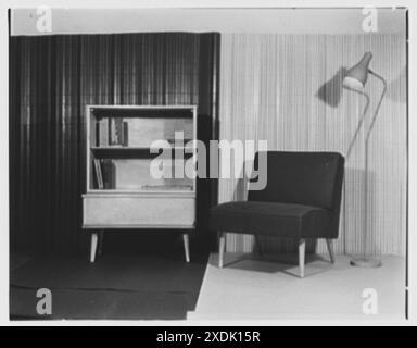 Berge-Norman Associates, affaires au 45 E. 28th situé, New York City. Configuration. Collection Gottscho-Schleisner Banque D'Images