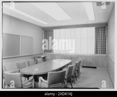 Johnson & Johnson, Centre de recherche, Nouveau-Brunswick, New Jersey. Salle de conférence. Collection Gottscho-Schleisner Banque D'Images