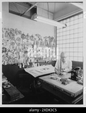 Eric Weidemeyer, 2080 Jericho Turnpike, New Hyde Park. Salle d'inspection. Collection Gottscho-Schleisner Banque D'Images