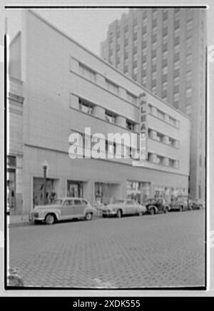 Chef, affaires à Lima, Ohio. Façade nord. Collection Gottscho-Schleisner Banque D'Images