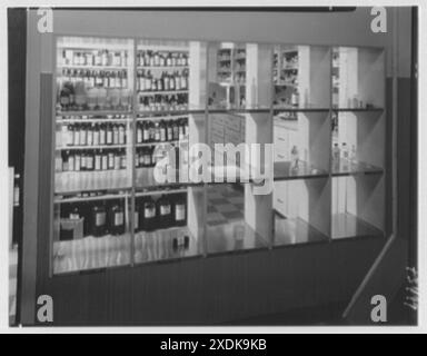 Hôpital Good Samaritan, West Palm Beach, Floride. Pharmacie. Collection Gottscho-Schleisner Banque D'Images