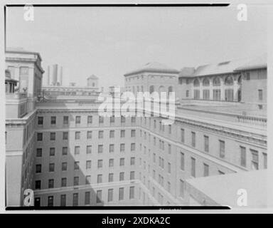 Bellevue Hospital, 28e préparé, New York. Vue depuis le pavillon d-C 3B. Collection Gottscho-Schleisner Banque D'Images