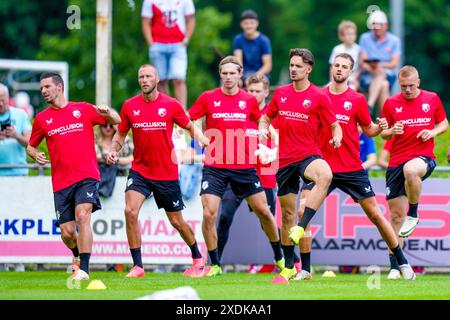 Utrecht, pays-Bas. 23 juin 2024. UTRECHT, 23-06-2024, Sportpark Elinkwijk, Néerlandais Eredivisie, saison 2024/2025, football . Première formation FC Utrecht . Joueur d'Utrecht Siebe Horemans crédit : Pro Shots/Alamy Live News Banque D'Images