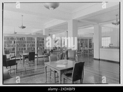 Faculté de médecine, Syracuse, New York. Bibliothèque I. Collection Gottscho-Schleisner Banque D'Images
