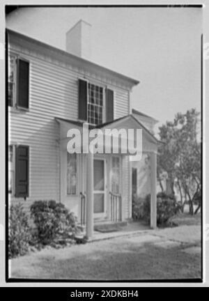 Charles L. Stillman, résidence sur Hall's Farm Rd, Fairfield, Connecticut. Détail de l'entrée. Collection Gottscho-Schleisner Banque D'Images