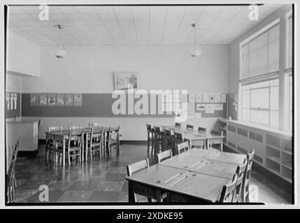 New Fairfield School, New Fairfield, Connecticut. Salle de classe. Collection Gottscho-Schleisner Banque D'Images