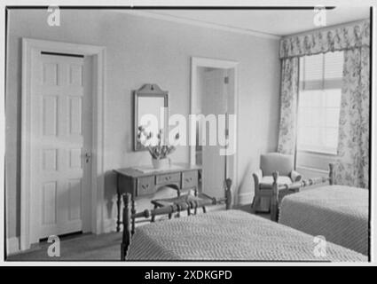 Middlesex County Girls Vocational School, Woodbridge, New Jersey. Chambre à coucher. Collection Gottscho-Schleisner Banque D'Images