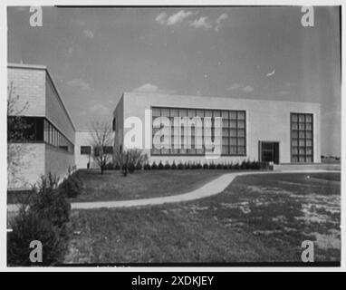 Johnson & Johnson, Centre de recherche, Nouveau-Brunswick, New Jersey. Extérieur XI. Gottscho-Schleisner Collection Banque D'Images