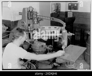 Eric Weidemeyer, 2080 Jericho Turnpike, New Hyde Park. Pantographe. Collection Gottscho-Schleisner Banque D'Images