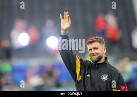 23 juin 2024, Hesse, Francfort/M. : Football : Championnat d'Europe, Suisse - Allemagne, tour préliminaire, groupe A, jour de match 3, Frankfurt Arena, Niclas Füllkrug entre dans le stade. Photo : Christian Charisius/dpa Banque D'Images