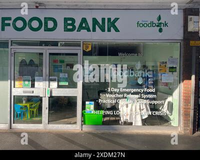 Douvres, Royaume-Uni. 14 juin 2024. Une banque alimentaire dans la ville de Douvres crédit : Julia Kilian/dpa/Alamy Live News Banque D'Images