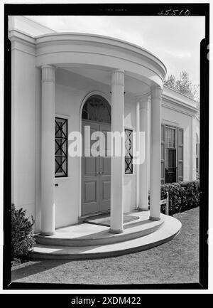 Foire mondiale, bonne maison d'entretien. Détail de l'entrée. Collection Gottscho-Schleisner Banque D'Images