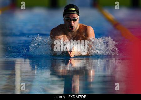 Roma, Italie. 23 juin 2024. Arno kamminga lors du 60 e Trofeo Settecolli au Foro Italico à Rome, Italie dimanche 23 juin 2024. Sport - natation . (Photo de Gian Mattia D'Alberto/LaPresse) crédit : LaPresse/Alamy Live News Banque D'Images