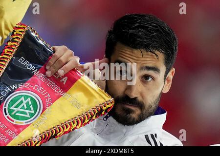 Francfort, Allemagne. 23 juin 2024. L'Allemand Ilkay Gundogan lors du match de football Euro 2024 entre la Suisse et l'Allemagne au Frankfurt Arena, Francfort, Allemagne - dimanche 23 juin 2024. Sport - Soccer . (Photo de Spada/LaPresse) crédit : LaPresse/Alamy Live News Banque D'Images