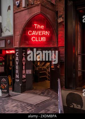 Liverpool, Merseyside, Angleterre, Royaume-Uni - 15 mai 2023 : entrée au Cavern Club Banque D'Images