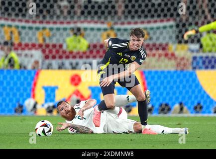 Lors de l'UEFA Euro 2024 Groupe A match à la Stuttgart Arena de Stuttgart, Allemagne. Date de la photo : dimanche 23 juin 2024. Banque D'Images
