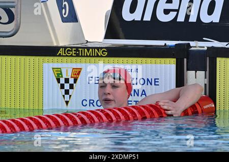 Foro Italico, Rome, Italie. 23 juin 2024. SetteColli qualification olympique natation, jour 3 ; STEPHENS Laura Kathleen 200m papillon crédit : action plus Sports/Alamy Live News Banque D'Images