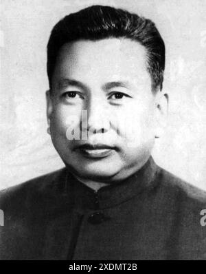 Pol pot (1925 – 1998) révolutionnaire communiste cambodgien, homme politique et dictateur qui a gouverné le Cambodge en tant que premier ministre du Kampuchea démocratique entre 1976 et 1979. Banque D'Images