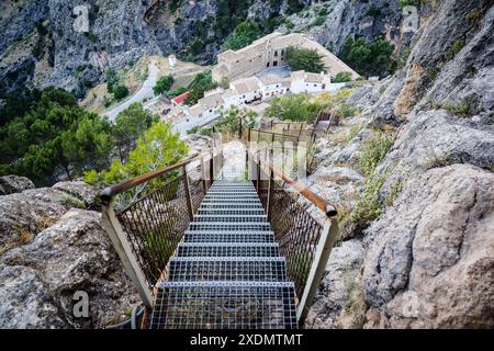 sanctuaire de Tiscar, gotico avec mudejar éléments, parc naturel sierras de Cazorla, Segura y Las Villas, Jaen, Andalousie, Espagne. Banque D'Images