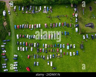 Avon Dassett Classic car and Bike Meet Banque D'Images