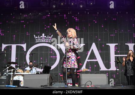 Toyah , jouant au Lets Rock Leeds 80s Festival 2024 , Leeds, Royaume-Uni Banque D'Images