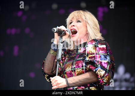 Leeds, Royaume-Uni. 22 juin 2024. Toyah se produisant au Lets Rock Leeds 80s Festival 2024. (Photo de Robin Burns/SOPA images/SIPA USA) crédit : SIPA USA/Alamy Live News Banque D'Images