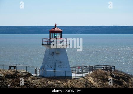 Phare de Cape enrage à Waterside, Nouveau-Brunswick, Canada Banque D'Images