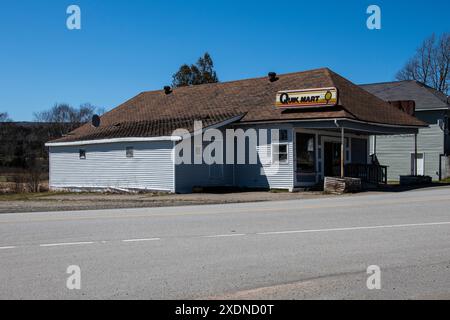 Dépanneur Quik Mart sur la rue King à Riverside-Albert, Nouveau-Brunswick, Canada Banque D'Images