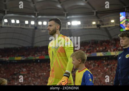 Stuttgart, Allemagne. 24 juin 2024. Cérémonie d'avant-match avant le match entre l'Écosse et la Hongrie à Stuttgart lors de L'EURO 2024 crédit : Paul Blake/Alamy News Banque D'Images