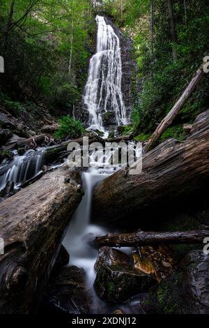 Mingo Falls en Caroline du Nord Banque D'Images