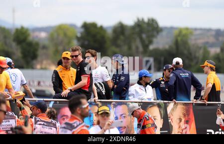 Sabadell, Barcelone, Espagne. 23 juin 2024. Montmelo Espagne 23 juin 2024Players en formule 1 lors de la course au Grand Prix de formule 1 Aramaco Espagne 2024 à Montmelo Espagne le 23 juin 2024 (image crédit : © Xavi Urgeles/ZUMA Press Wire) USAGE ÉDITORIAL SEULEMENT! Non destiné à UN USAGE commercial ! Banque D'Images