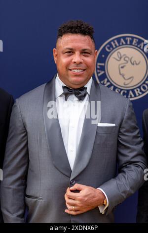 Mouratoglou, France. 23 juin 2024. Portrait de Ronaldo lors du 10e anniversaire du Gala annuel de bienfaisance de Mouratoglou. À l'Académie de Tennis Mouratoglou, Sofia Antipolis, France, le 23 juin 2024. Photo de Cyril Chateau/BACAPRESS. COM Credit : Abaca Press/Alamy Live News Banque D'Images