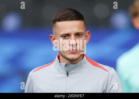 Berlin, Allemagne. 21 juin 2024. Sebastian Szymanski de Pologne vu lors du match de l'UEFA EURO 2024 entre la Pologne et l'Autriche à l'Olympiastadion. Score final : Pologne 1:3 Autriche. Crédit : SOPA images Limited/Alamy Live News Banque D'Images