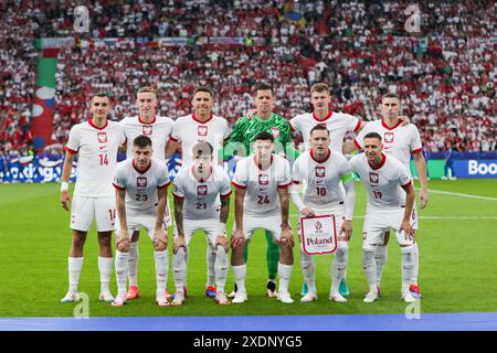 Berlin, Allemagne. 21 juin 2024. Équipe de Pologne vue lors du match UEFA EURO 2024 entre la Pologne et l'Autriche à l'Olympiastadion. Score final : Pologne 1:3 Autriche. Crédit : SOPA images Limited/Alamy Live News Banque D'Images