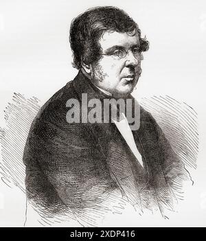 William Parsons, 3e comte de Rosse, 1800 – 1867. Astronome anglais, naturaliste, ingénieur et président de la Royal Society. Extrait de Cassell's Illustrated History of England. Banque D'Images