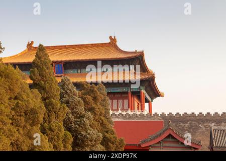 Le complexe du Palais de la Cité interdite à Pékin, la capitale de la Chine. Banque D'Images