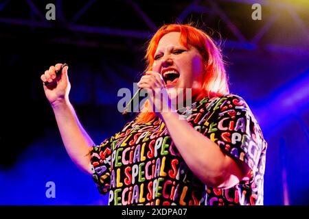 Milan, Italie. 23 juin 2024. Beth Ditto de Gossip se produit en concert au Circolo Magnolia de Milan, Italie, le 23 juin 2024 (photo de Mairo Cinquetti/NurPhoto) crédit : NurPhoto SRL/Alamy Live News Banque D'Images