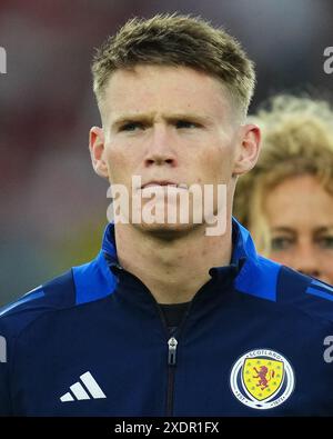 L'écossais Scott McTominay lors du match de l'UEFA Euro 2024 entre l'Écosse et la Hongrie, Groupe A, date 3, a joué au Mercedes-Benz Arena Stadium le 23 juin 2024 à Stuttgart, en Allemagne. (Photo de Bagu Blanco / PRESSINPHOTO) Banque D'Images