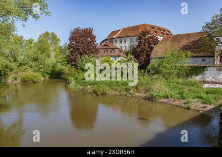 Palais Hoechstadt de Hoechstadt an der Aisch ville en Bavière, Allemagne Banque D'Images