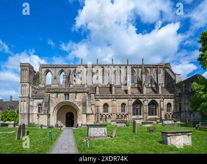 L'Abbaye de Malmesbury, Malmesbury, Wiltshire, England, UK Banque D'Images