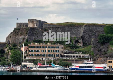 Die Alte Festung in Kerkyra auf Korfu Banque D'Images