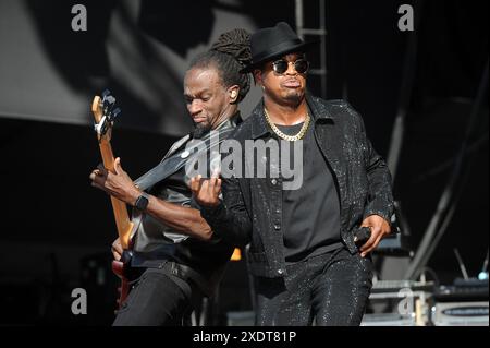 Lisboa, Portugal. 23 juin 2024. Lisbonne, 23/06/2024 - quatrième jour de Rock à Rio Lisboa, au Parque das Nações à Lisbonne. Crédit ne-Yo : Atlantico Press/Alamy Live News Banque D'Images