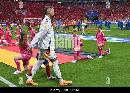 Robert Andrich (23 ans) de l'Allemagne photographié lors d'un match de football entre les équipes nationales de Suisse et d'Allemagne le troisième jour du groupe A dans la phase de groupes du tournoi UEFA Euro 2024 , le dimanche 23 juin 2024 à Francfort , Allemagne . PHOTO SPORTPIX | David Catry Banque D'Images